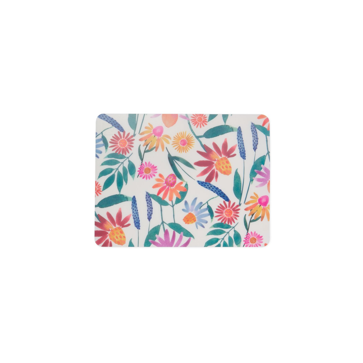 HEMA HEMA Placemat Kunststof 32x42 Wilde Bloemen (geel)