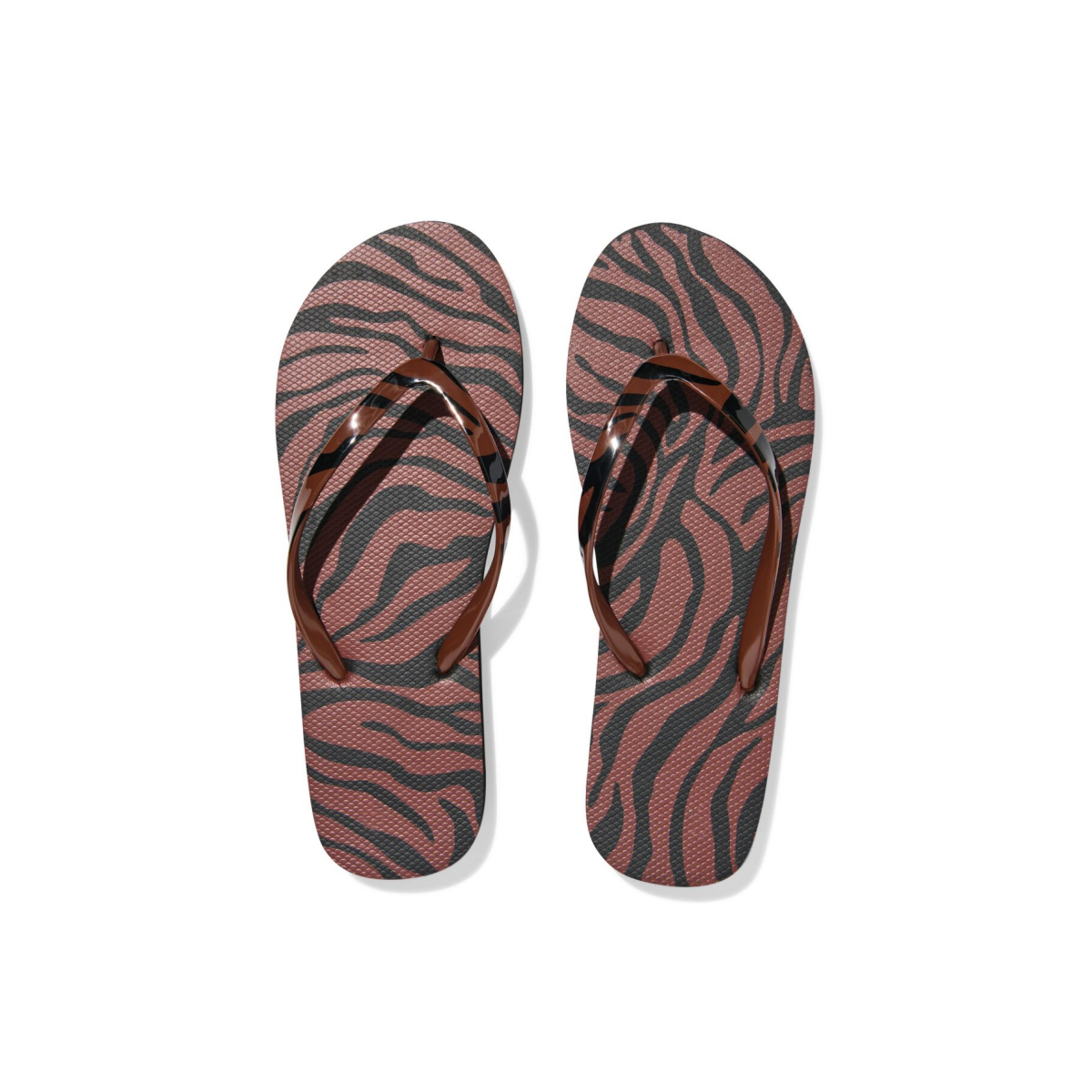 HEMA Damesteenslippers zebra multi (multi)