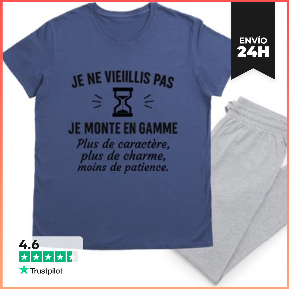 Pijama No envejezco regalo de cumpleaños laTostadora