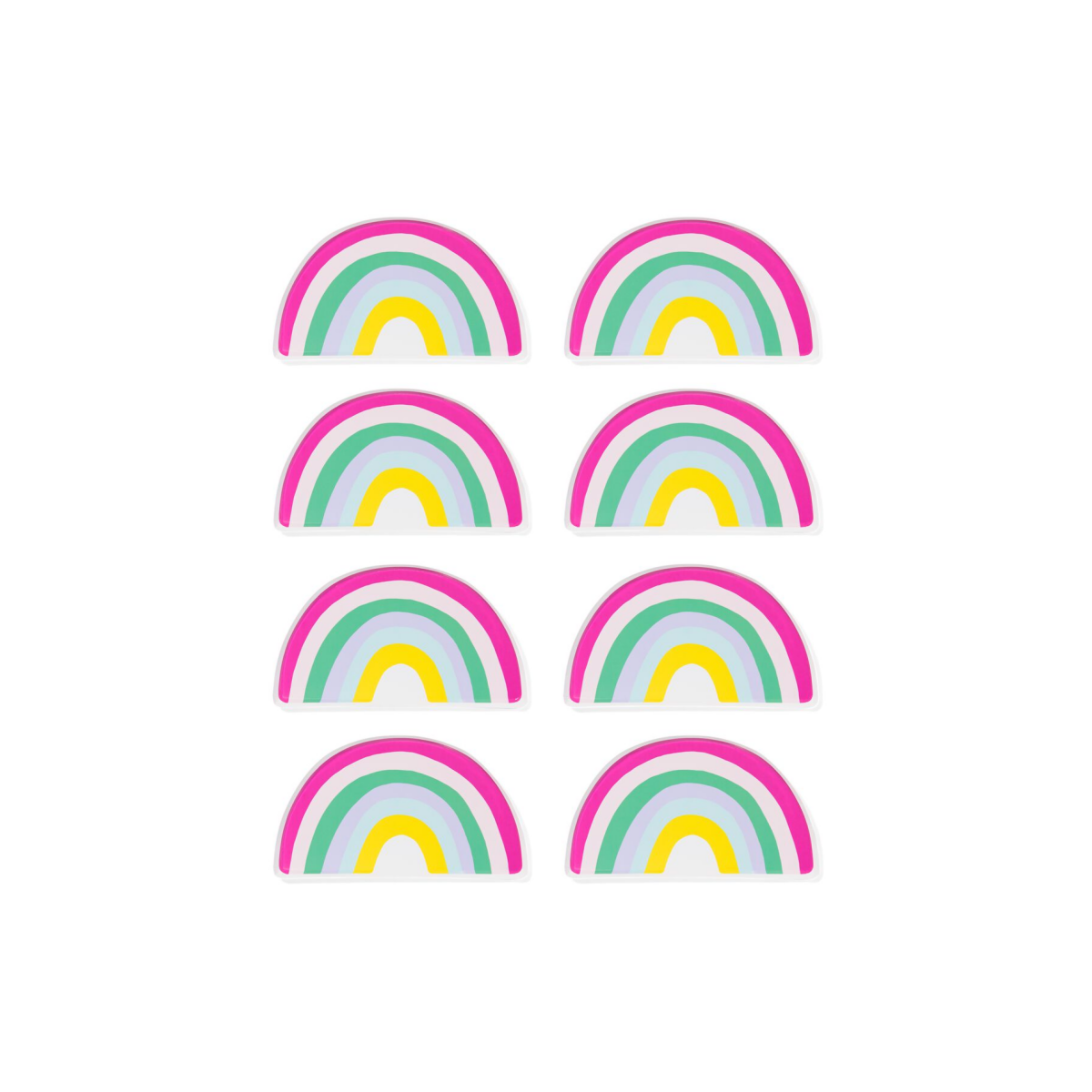 HEMA HEMA Gebaksbordje Regenboog 8 Stuks