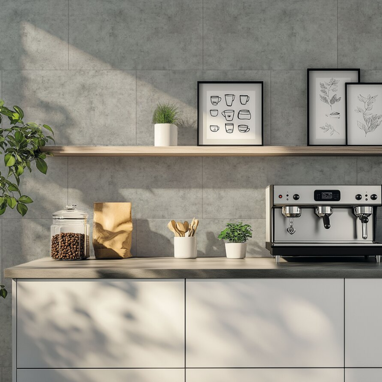 Dalle murale PVC effet béton pose collée, pose clipsée 7911 Toscana Gerflor - 65 cm x 37.5 cm x 0.5 cm — vue 3