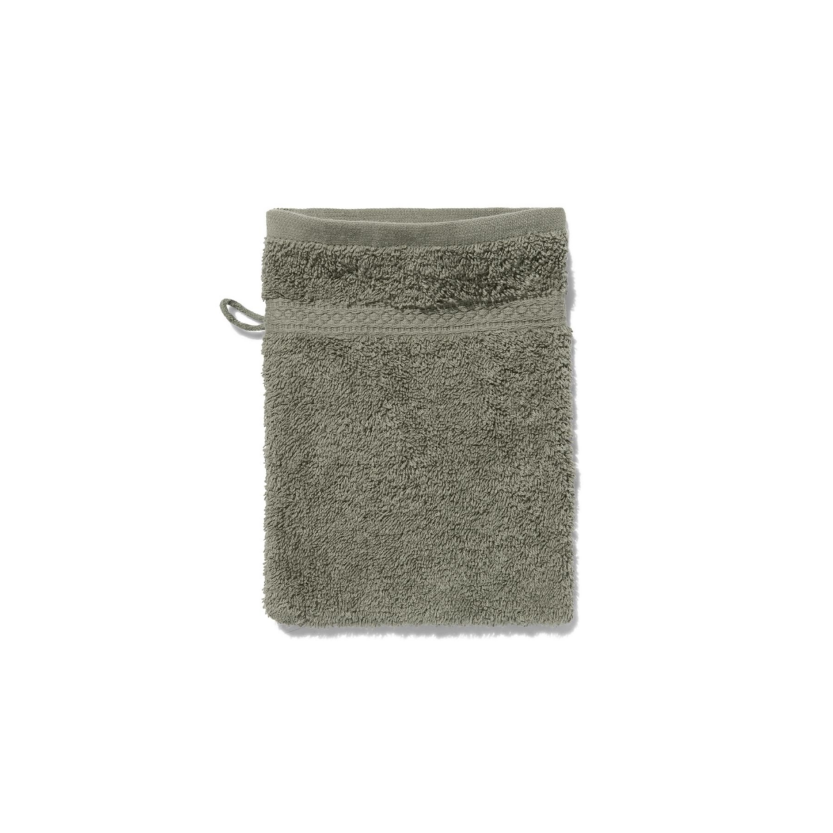 HEMA Washandje zware kwaliteit - legergroen (legergroen)