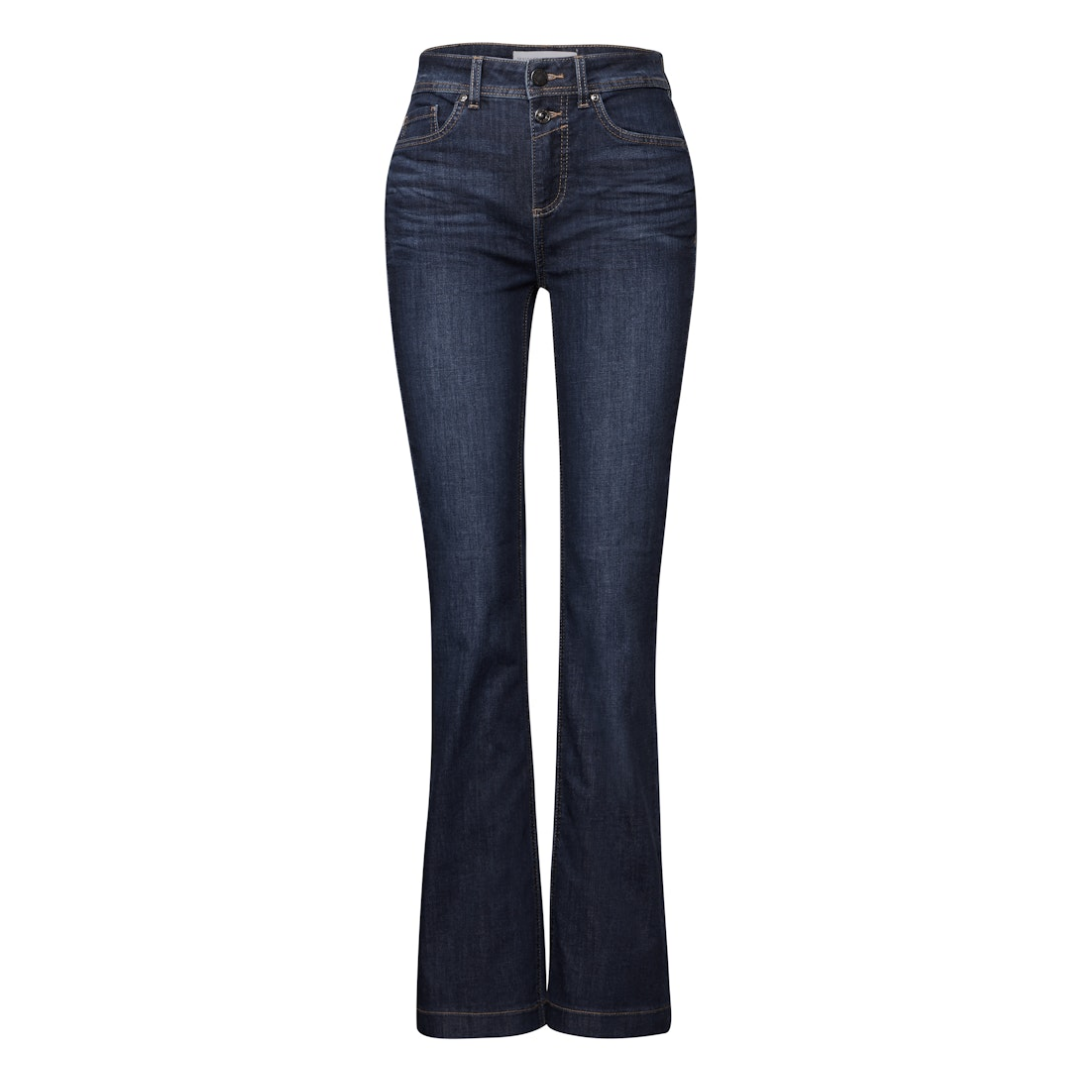 Street One - Damen Jeans - Blau slightly wBlaued - Größe: 27-32 - bei Tara-M