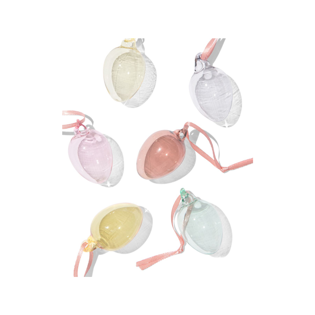 HEMA Hangers glas ei - 6 stuks