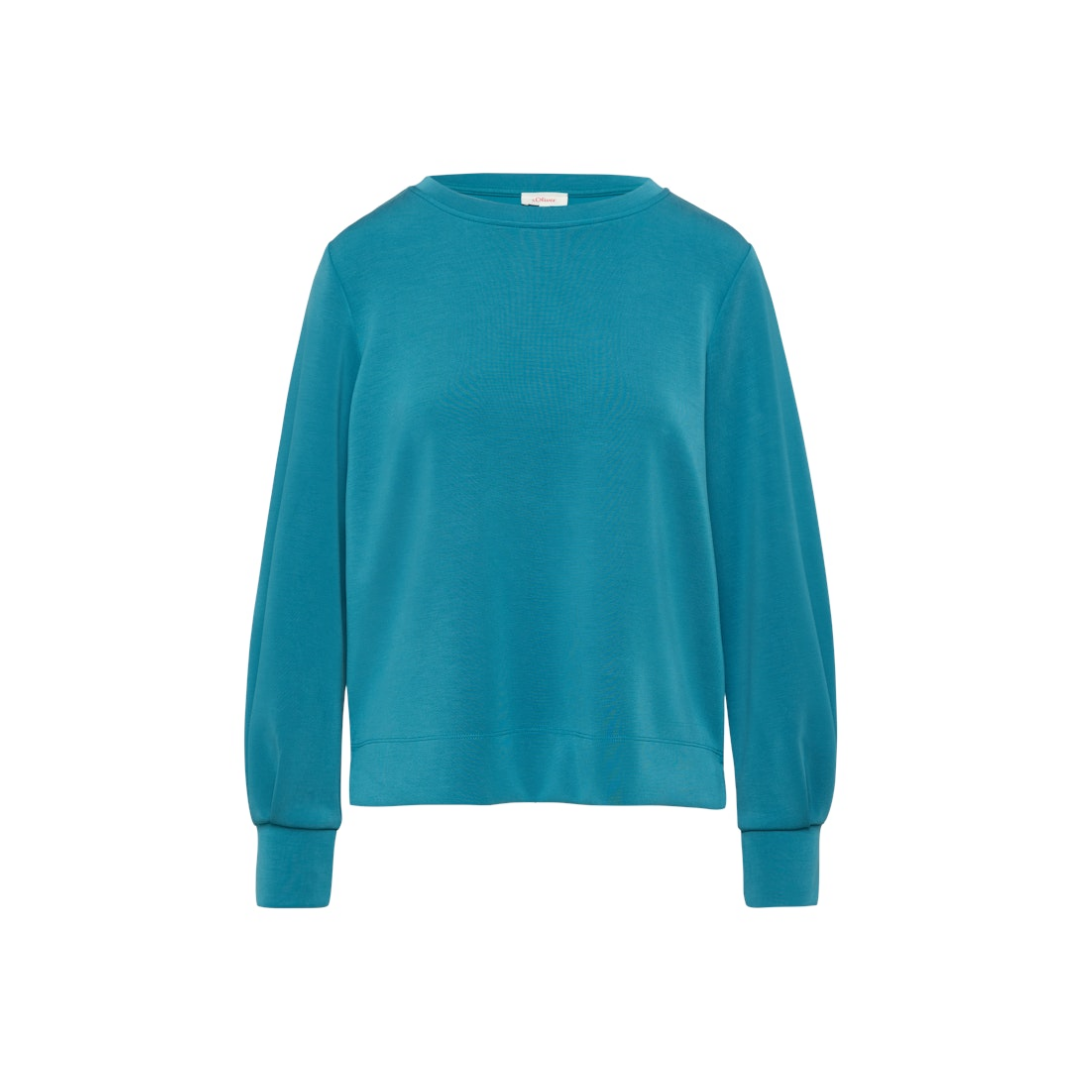 s.Oliver - Damen Sweatshirt - Blau - Größe: 36 - bei Tara-M