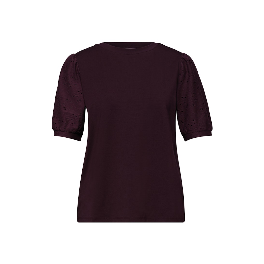 STREET ONE STUDIO - Damen T-Shirt - Rot - Größe: 34 - bei Tara-M