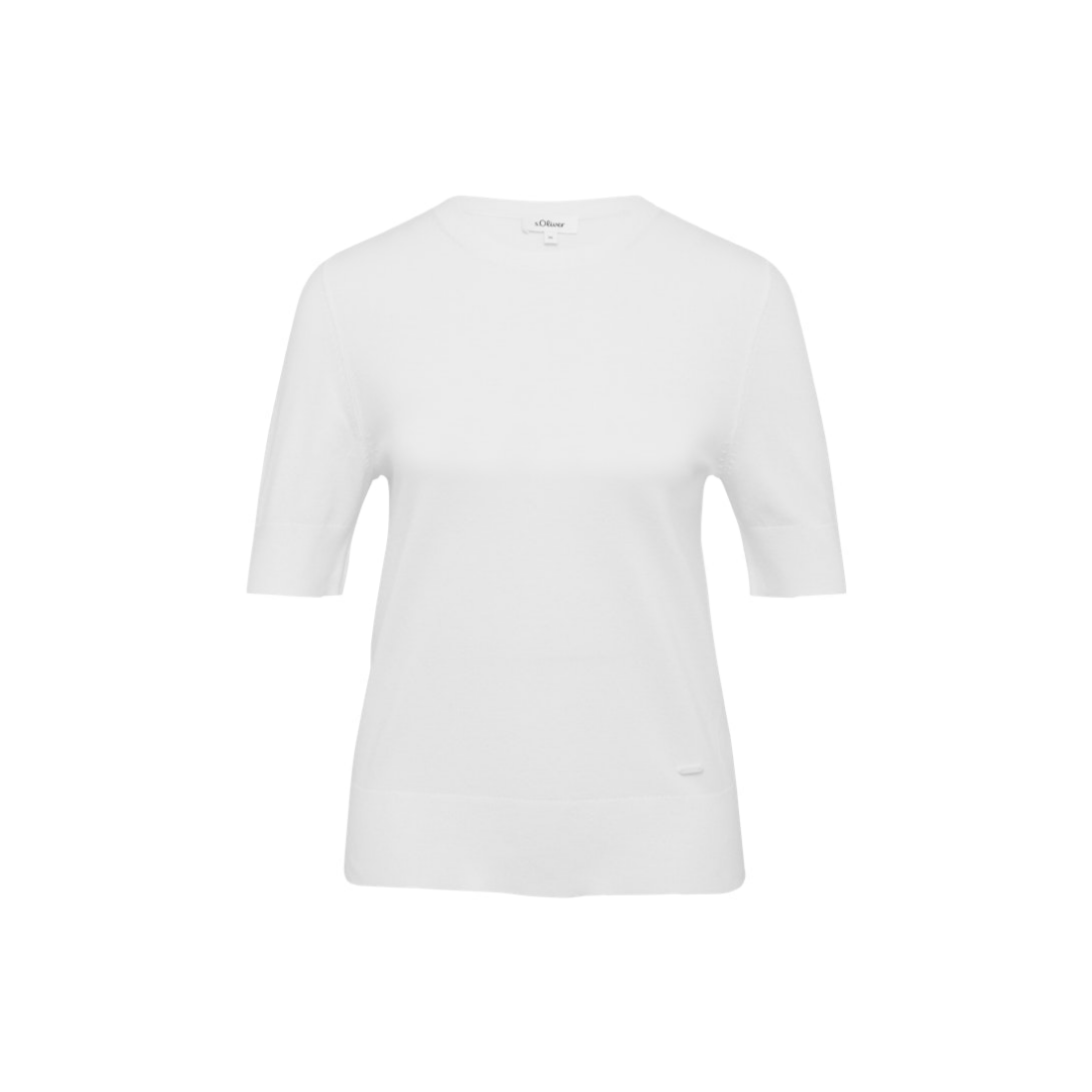 s.Oliver - Damen Pullover - Weiß - Größe: 36 - bei Tara-M