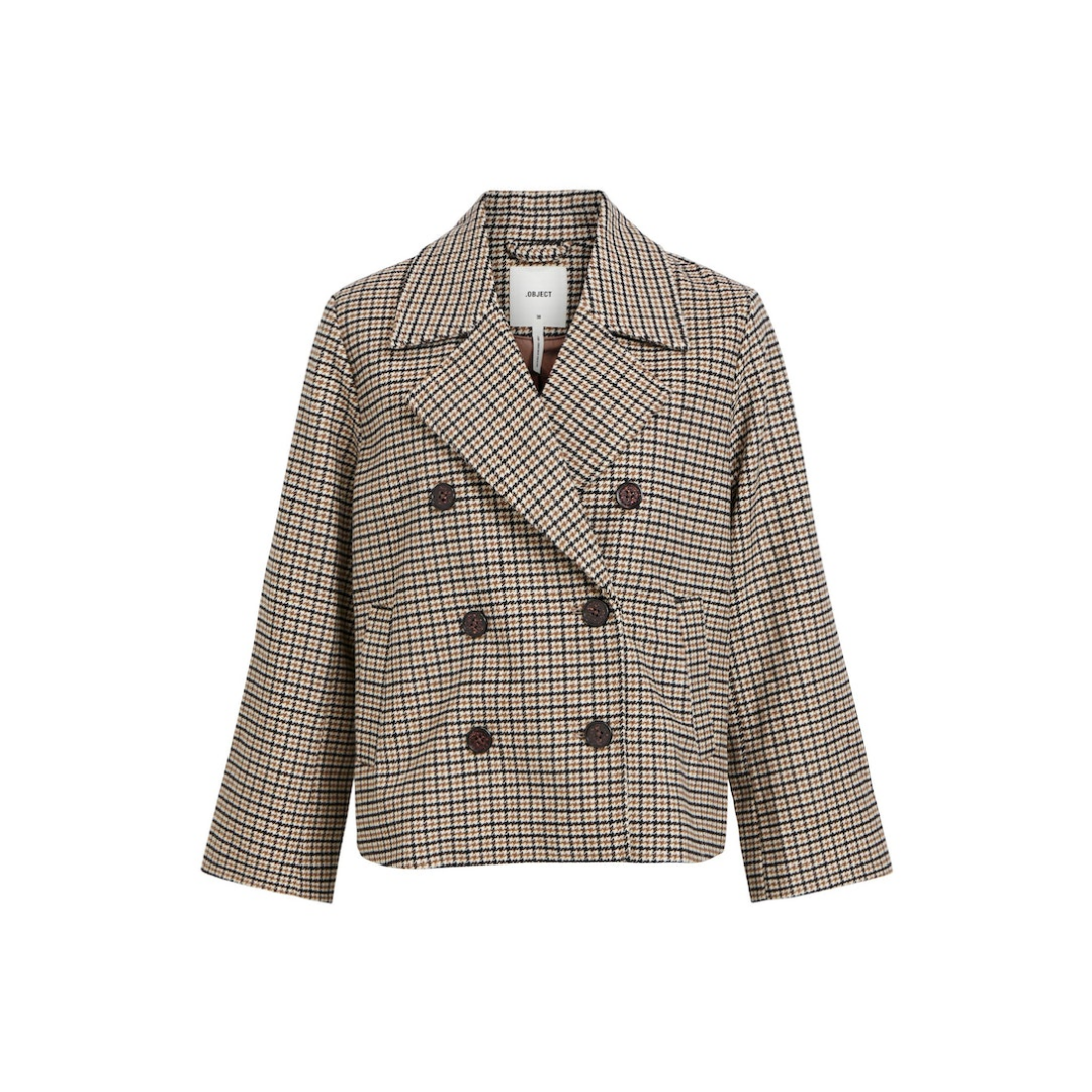 Object - Damen Kurzjacke - Beige - Größe: 36 - bei Tara-M