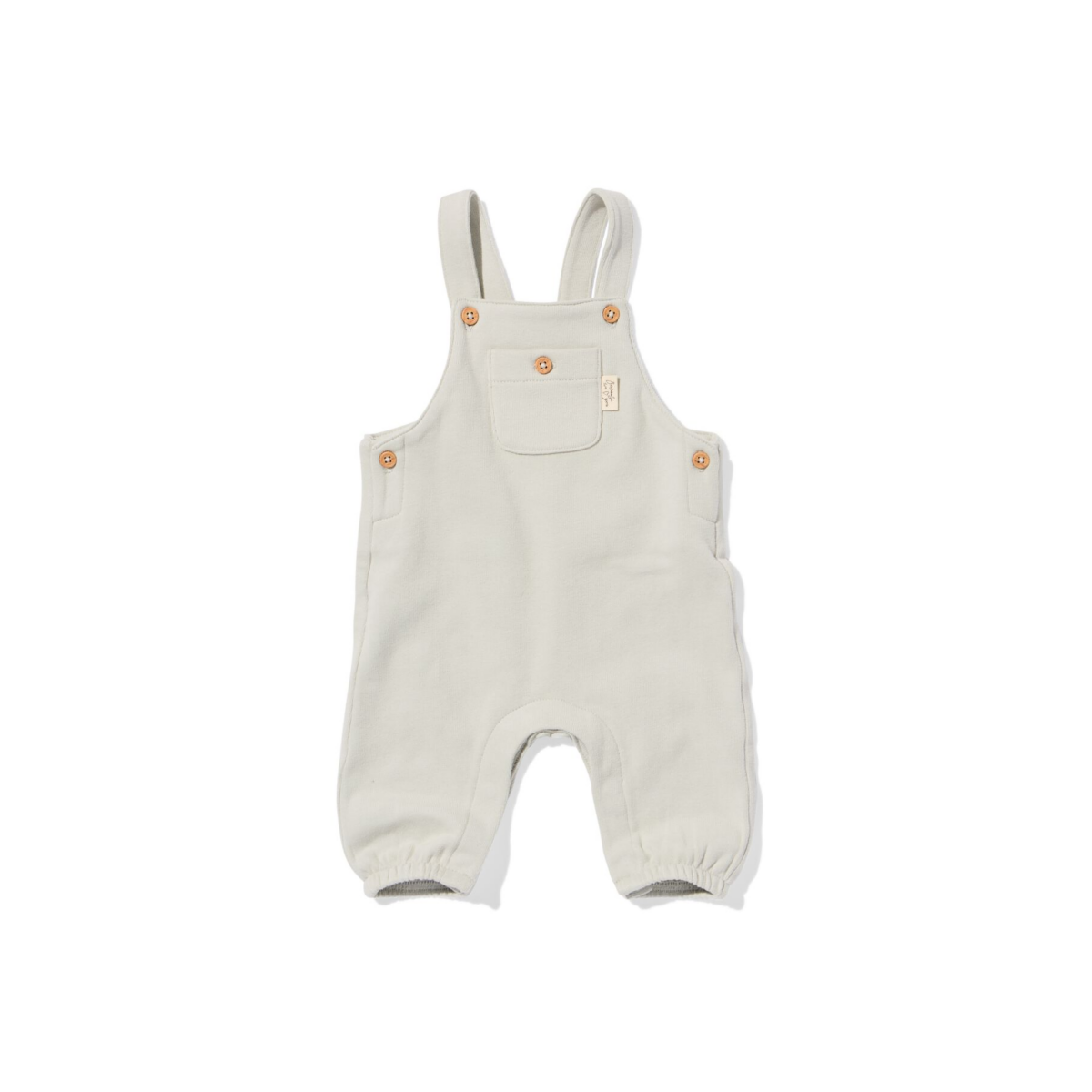 HEMA Newborn meegroei tuinbroek sweatstof lichtgroen (lichtgroen)