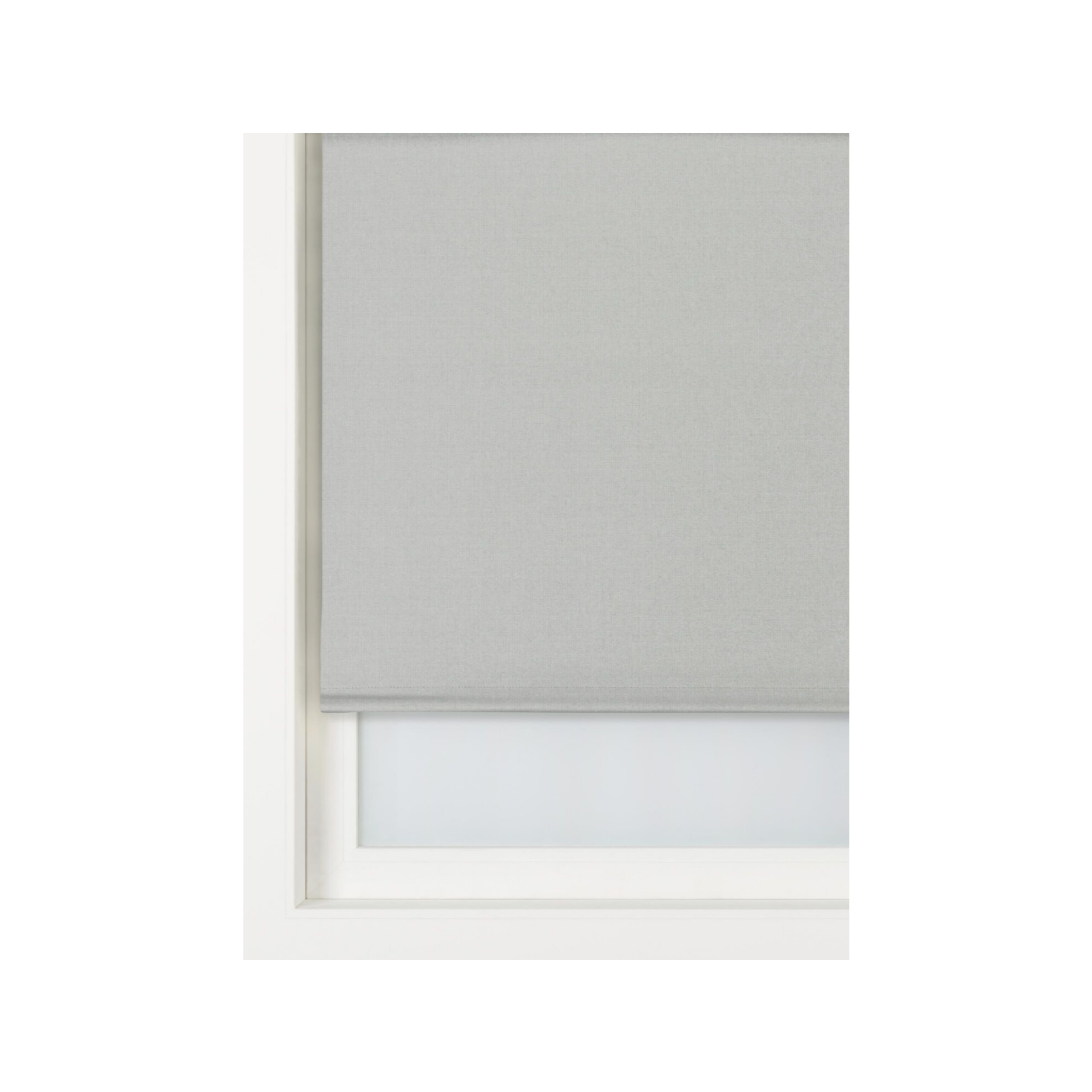 HEMA Rolgordijn structuur grof verduisterend/witte achterzijde middengrijs (middengrijs)