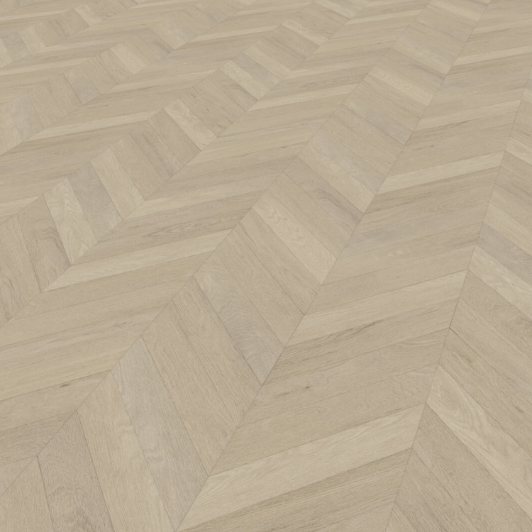 Rouleau 4m de sol PVC effet chevron pose sans colle azay cream Gerflor - 3000 cm x 400 cm x 0.2 cm — vue 3
