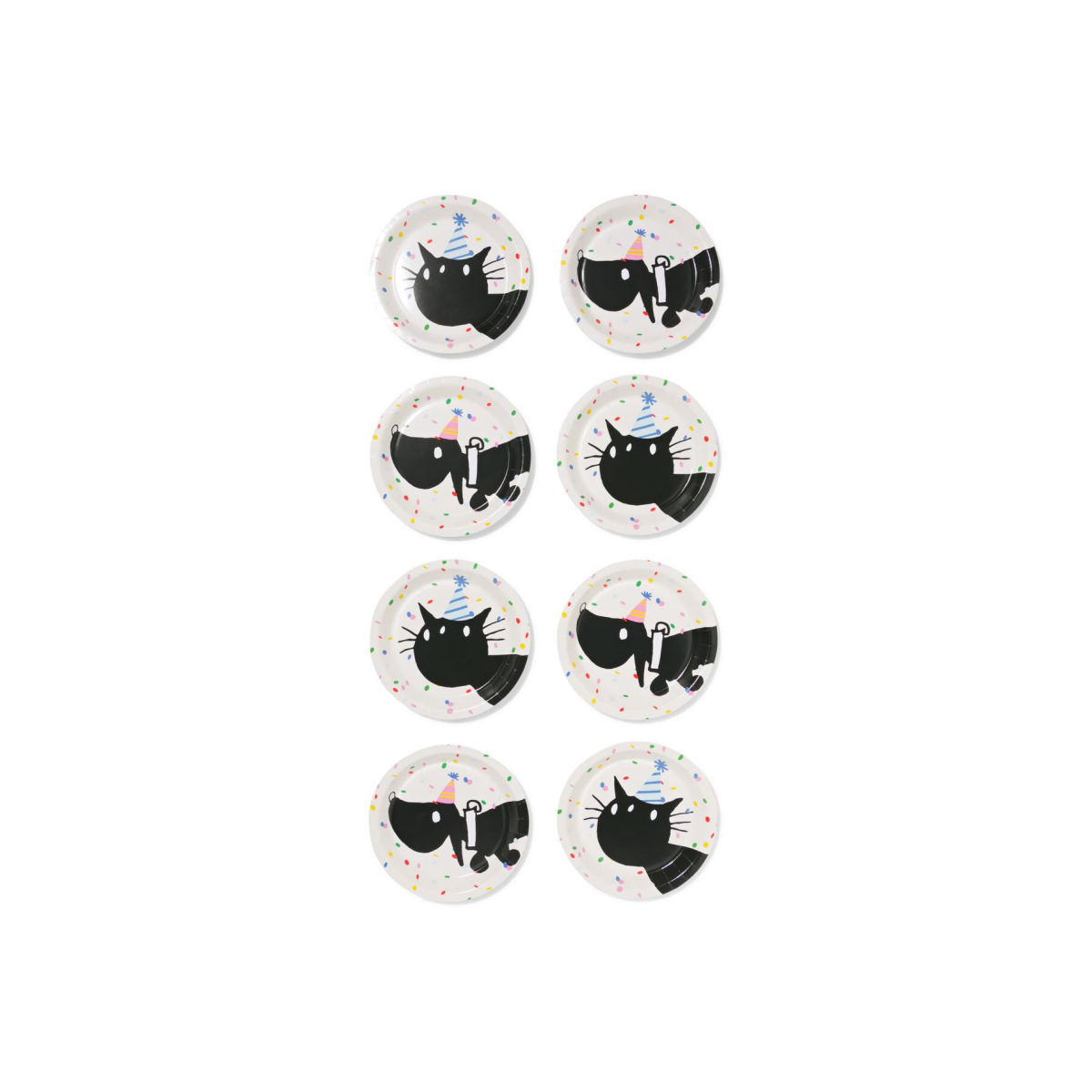 HEMA HEMA Takkie En Siepie Gebaksbordjes ⌀17.5cm Papier - 8 Stuks