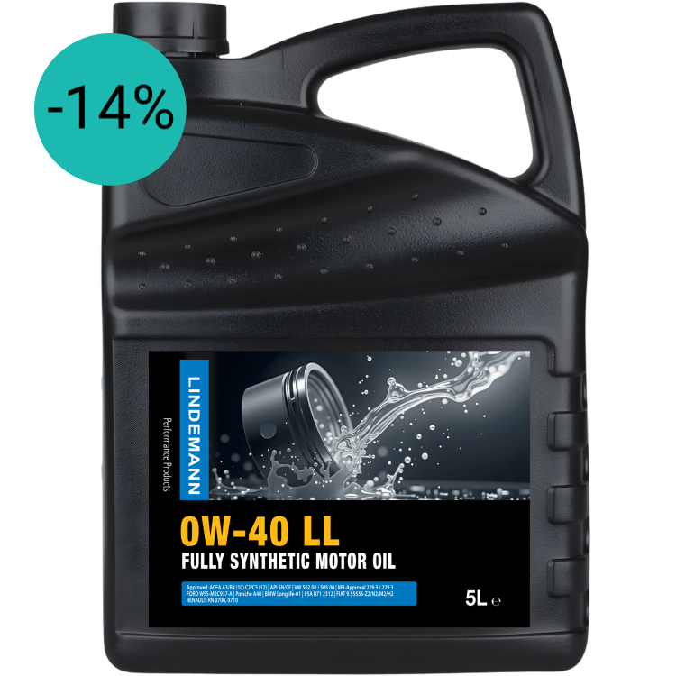 Lindemann Motorolie 0W-40 LL 5L | C3 | voor oa VW, BMW, Opel | Longlife | Volsynthetisch | Benzine & Diesel