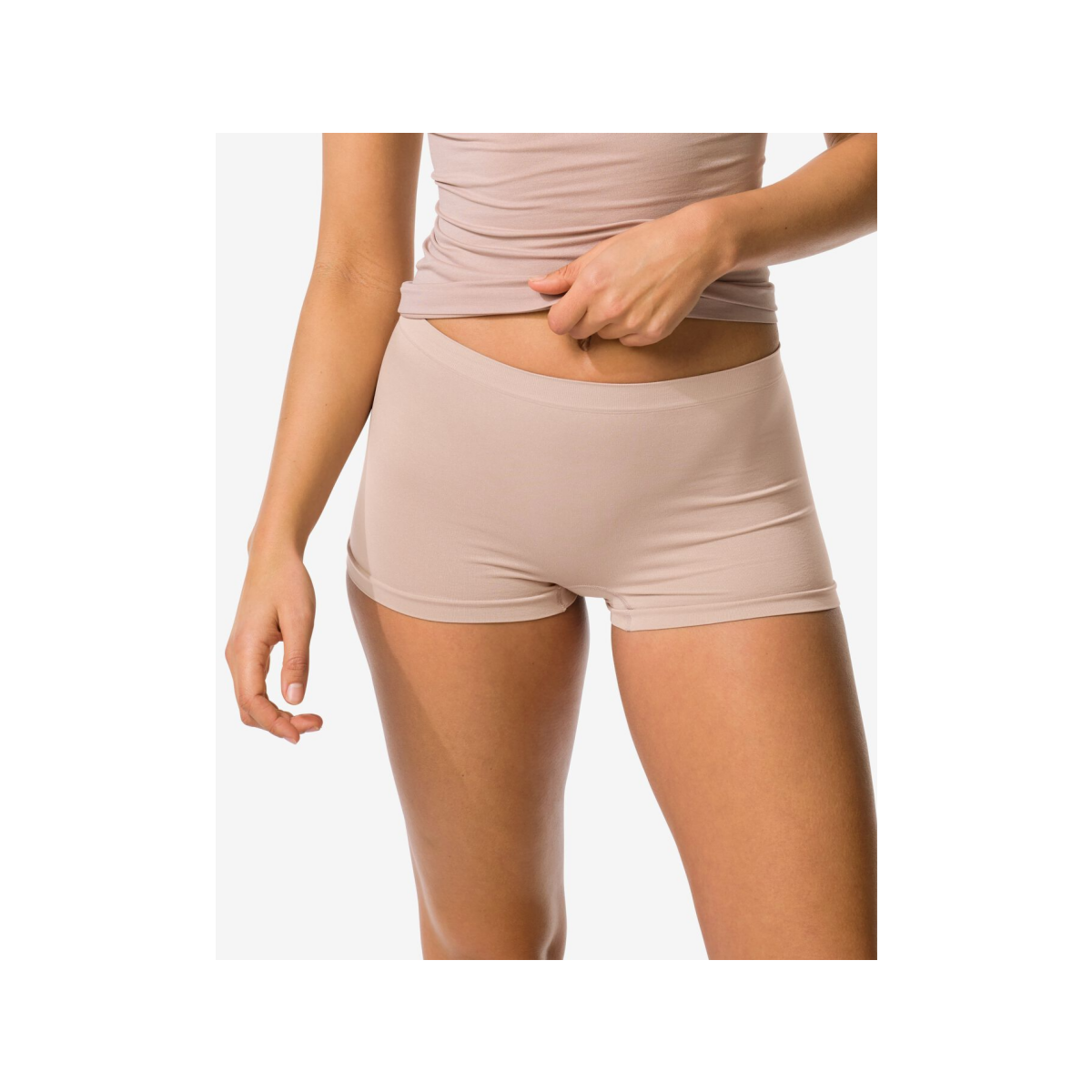 HEMA HEMA Damesboxer Naadloos Micro Beige (beige)