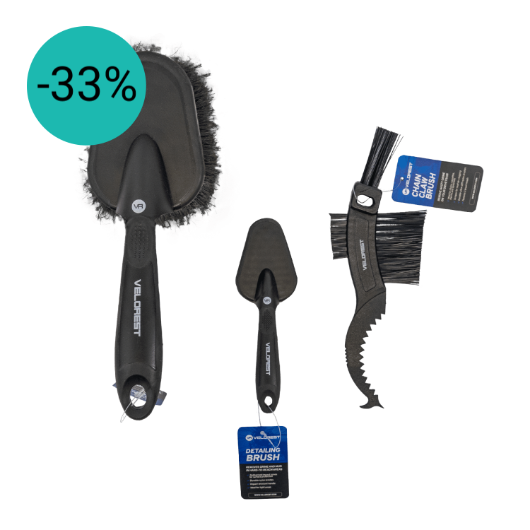 Velorest Borstelset 3-delig / detailingborstels voor fietsen & auto's | Dutch Performance Products