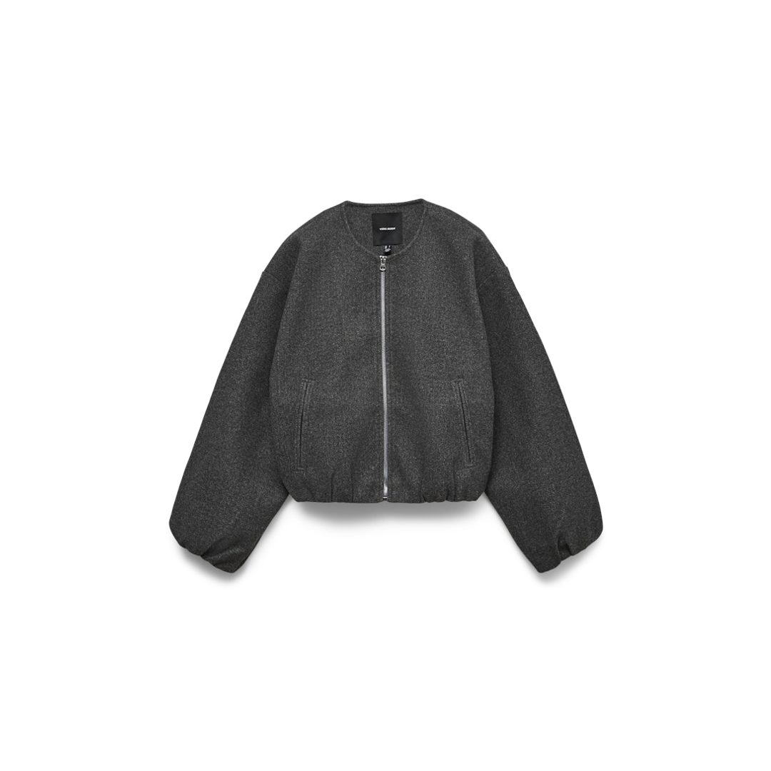 Vero Moda Vmchloe Ls Bomber Jacket Noos, Dark Grey Melange - Bild 2