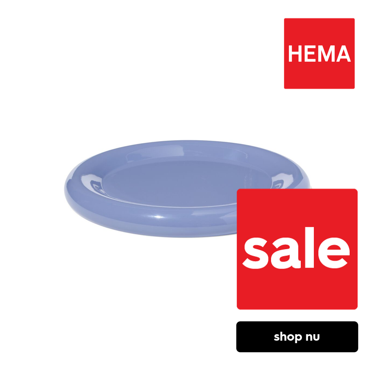 HEMA Kaarsonderzetter ⌀32cm metaal blauw (blauw)