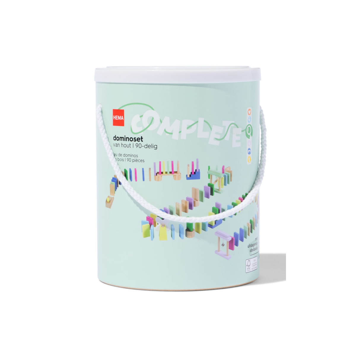 HEMA Dominoset hout 88-delig