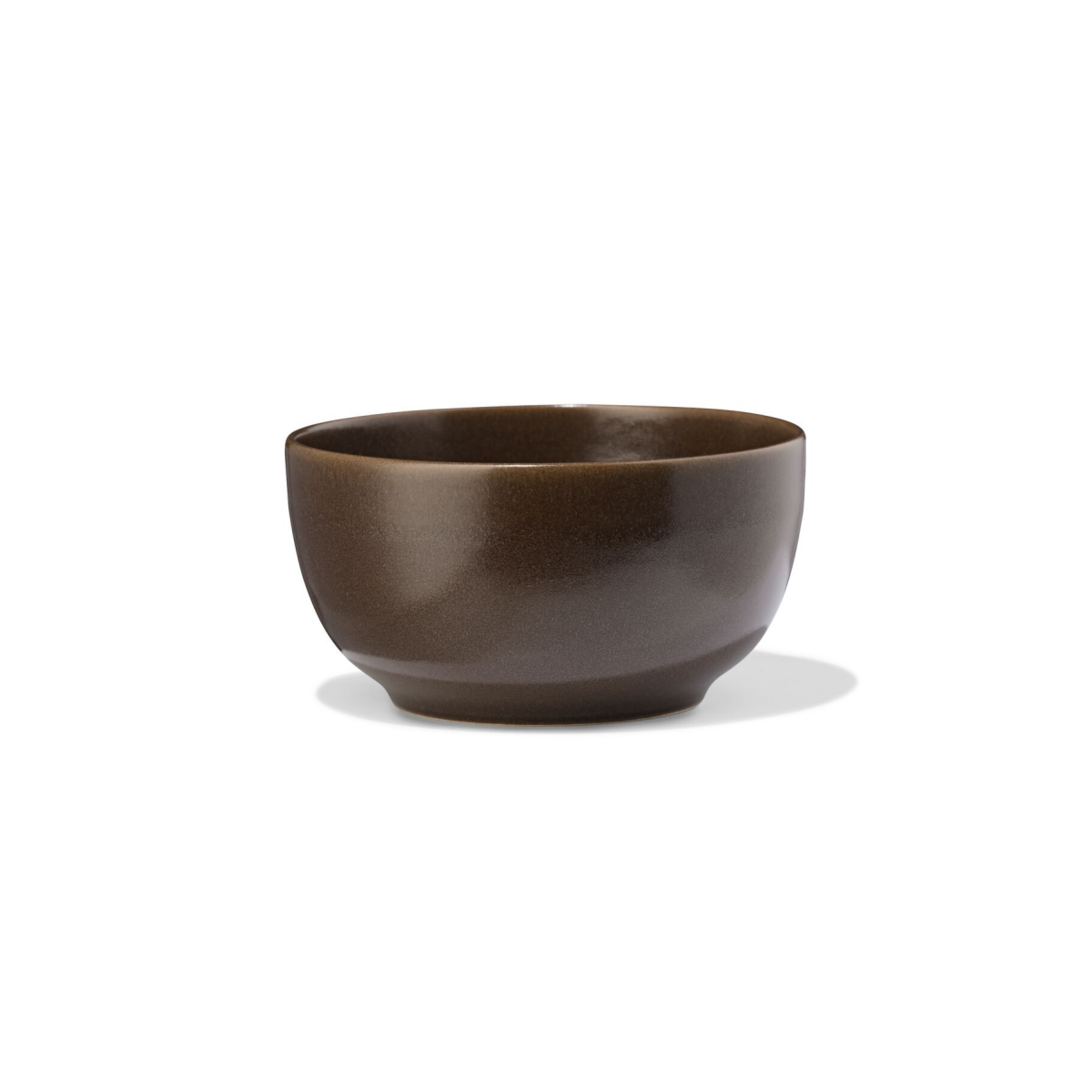 HEMA HEMA Schaal ⌀14cm PUUR Reactief Glazuur Donkerbruin (donkerbruin)