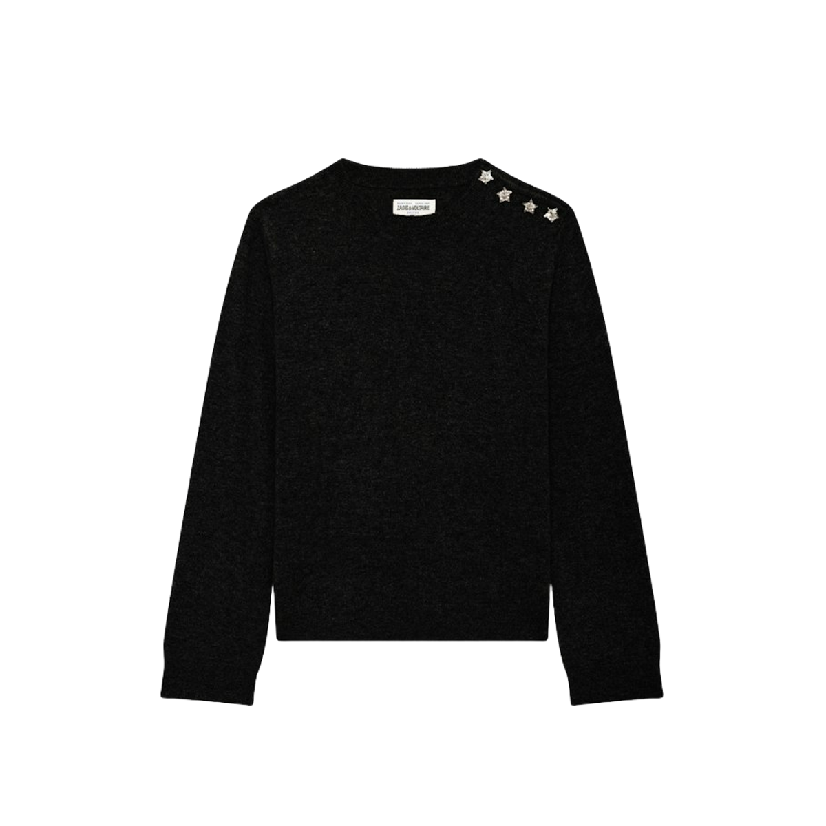 ZADIG & VOLTAIRE - Maglione nero girocollo - Donna - Taglia L - Immagine 2