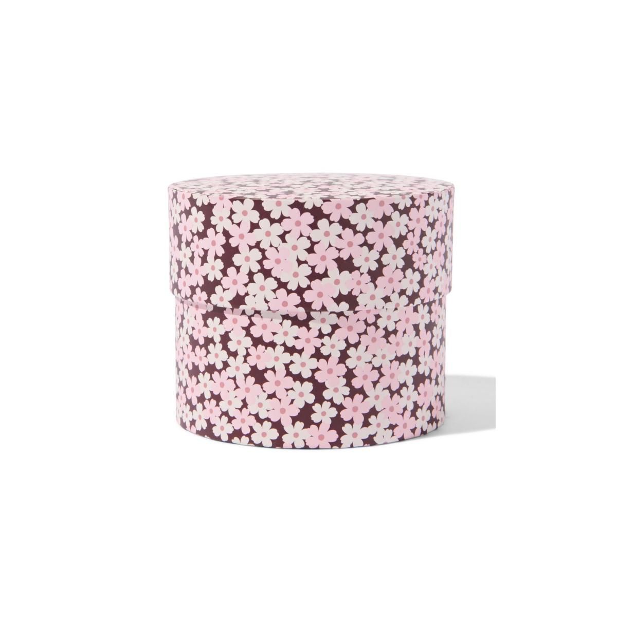HEMA HEMA Ronde Doos S ⌀11x9cm Karton Bloemen