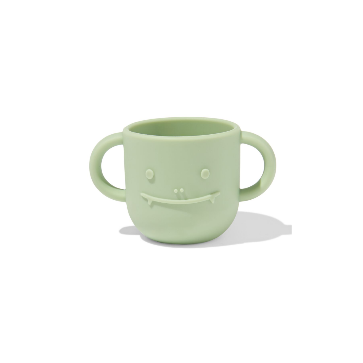 HEMA HEMA Kinderbeker 150ml Siliconen Monster Groen (mintgroen)