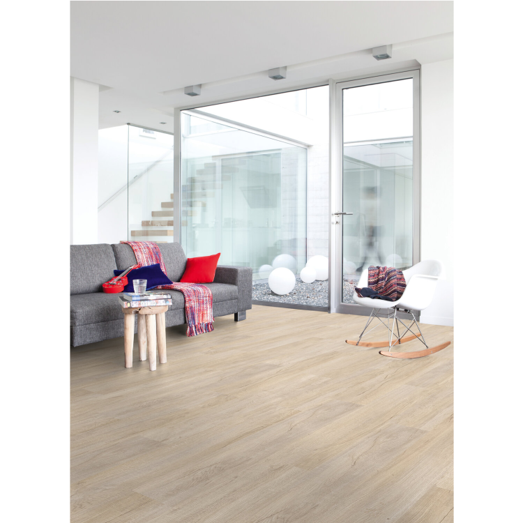 Lame de sol PVC effet bois clipsable kilda beige Gerflor - 123.9 cm x 21.2 cm x 0.42 cm