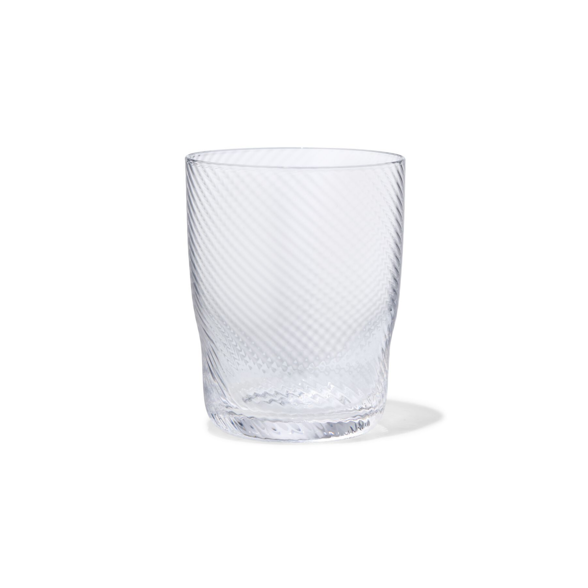 HEMA HEMA Waterglas Bergen Glas Twist Reliëf (transparant)