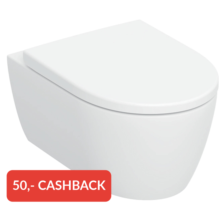 Geberit iCon hangtoilet TurboFlush met toiletbril wit