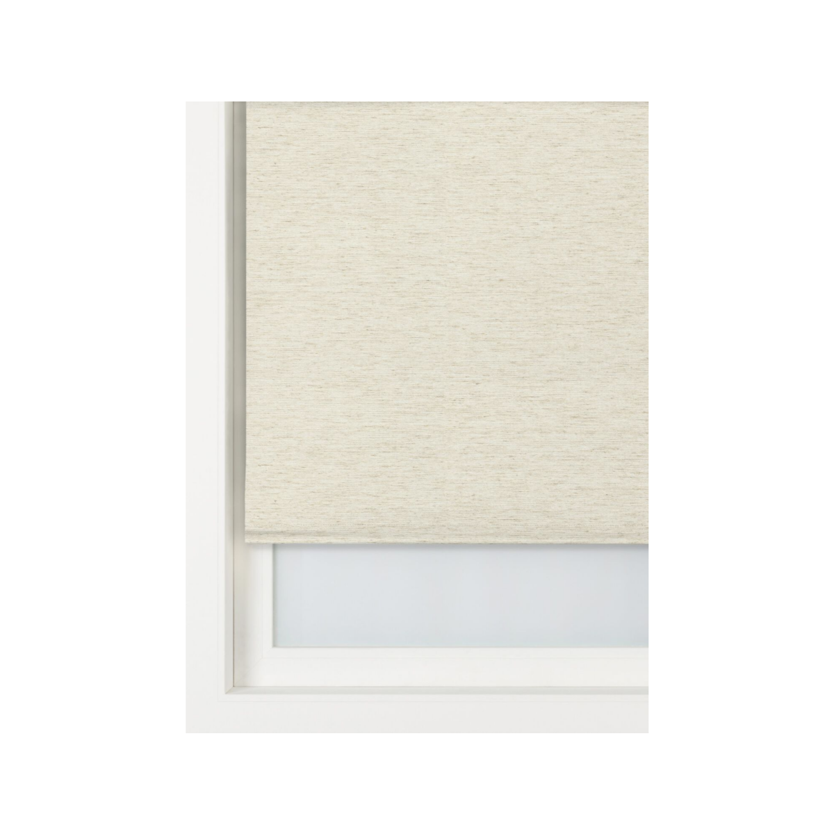 HEMA Rolgordijn structuur grof verduisterend/witte achterzijde ecru (ecru)