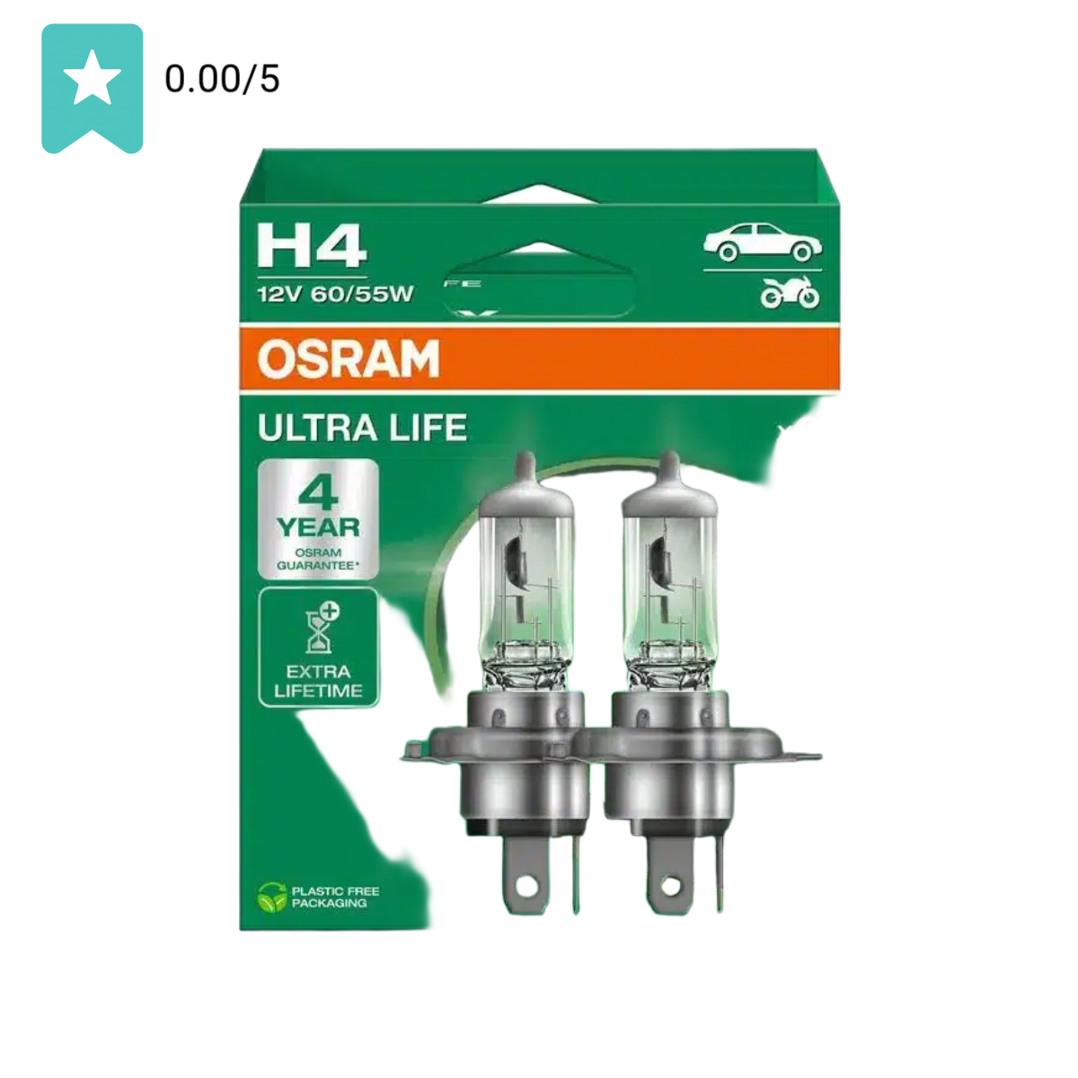 Osram Ultra Life H4 12V 60/55W - 64193ult-2hb - Set 2 Stuks | Autolampen | H4 lamp | Dutch Performance Products