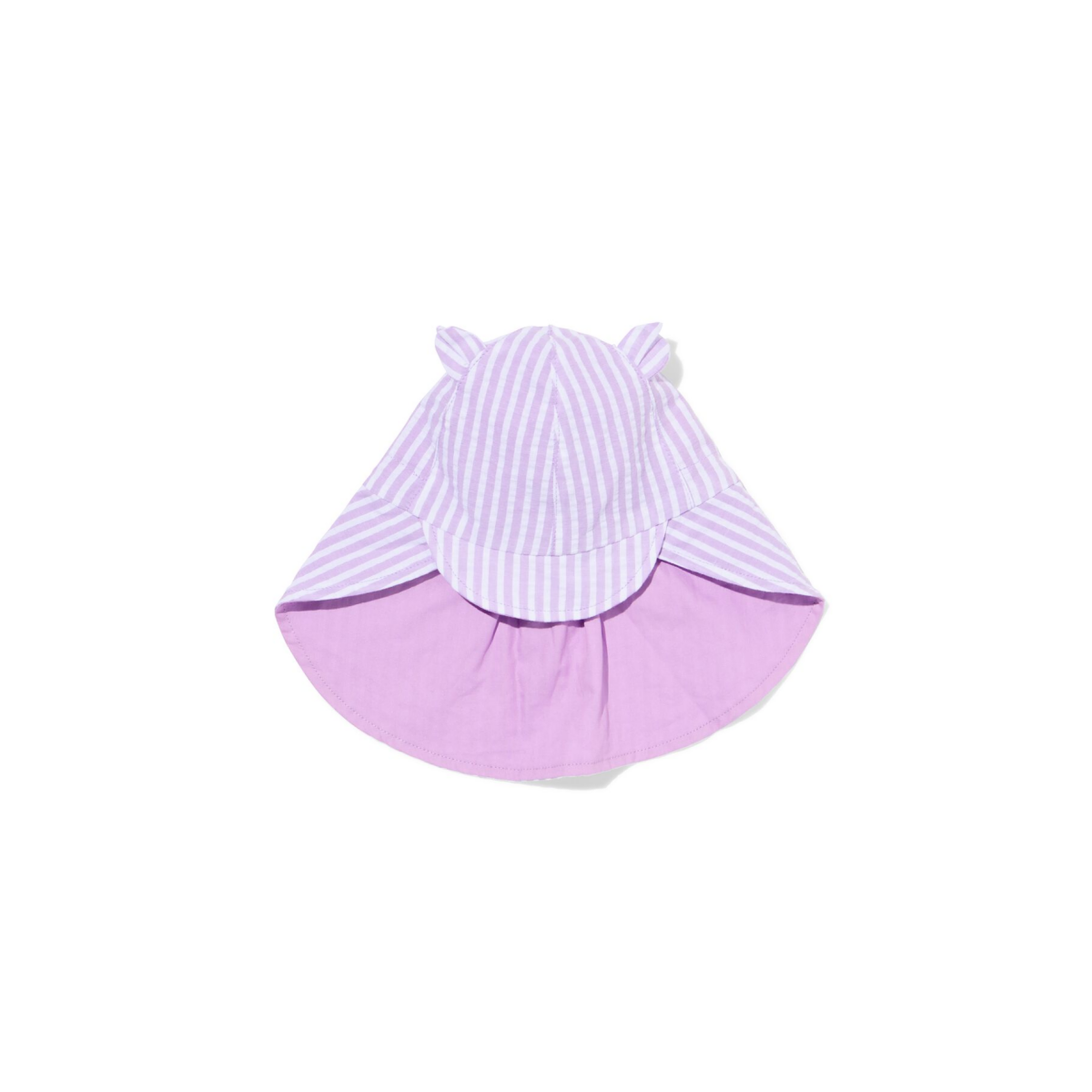 HEMA Babyhoed seersucker strepen lila (lila)