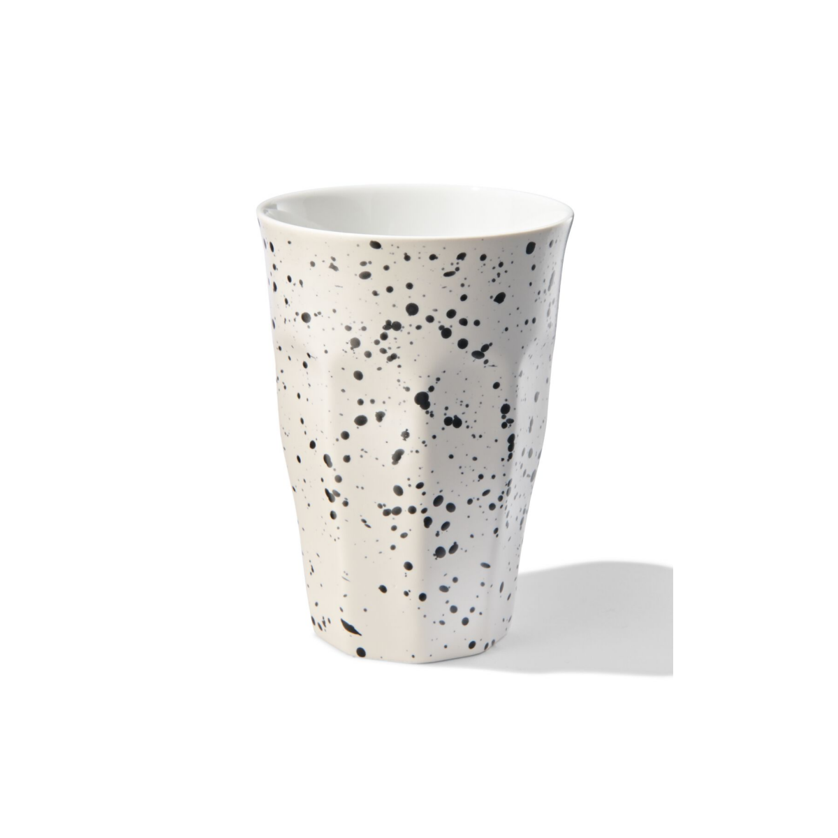 HEMA Mok 330ml Mirabeau aardewerk wit spetters (wit)