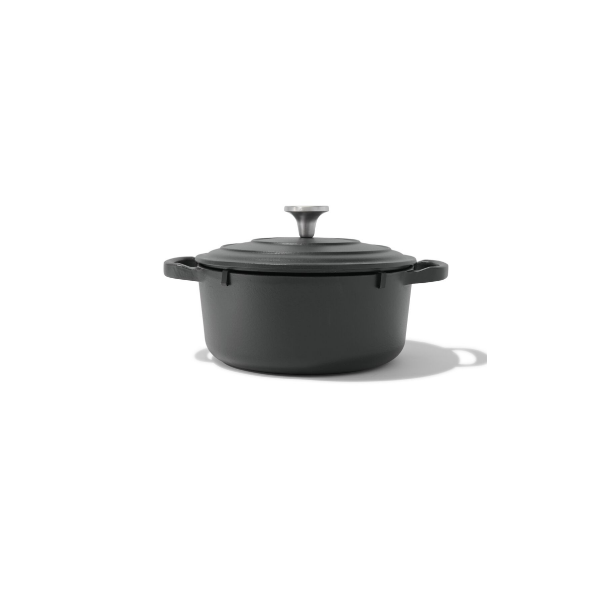 HEMA HEMA Braadpan Ø24cm Lyon Gietijzer PFAS-vrij (zwart)