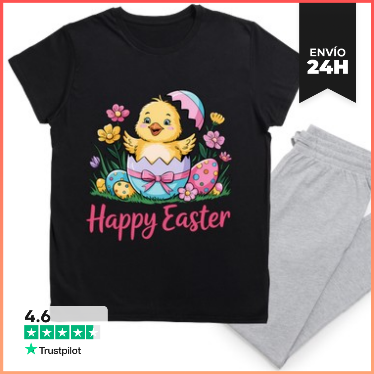 Pijama Lindo y colorido regalo de Pascua laTostadora