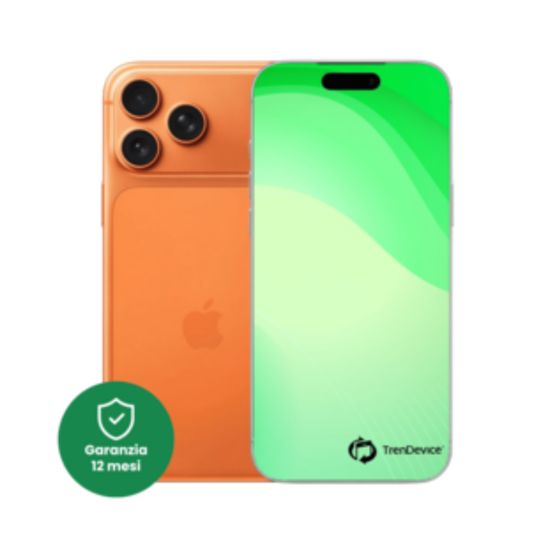 iPhone 17 Pro Max 256 GB Arancione Cosmico Sim Card (include slot sim) A Ricondizionato