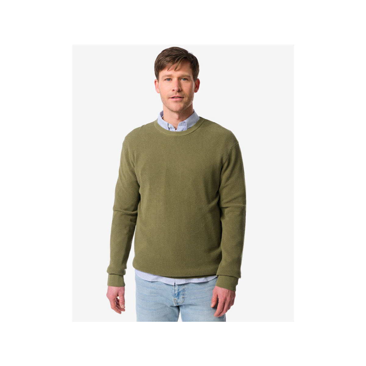 HEMA Herentrui Lars wafel middengroen (middengroen)