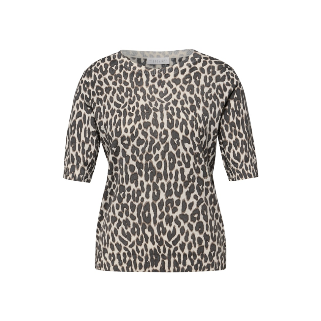 STREET ONE STUDIO - Damen T-Shirt - Braun - Größe: 42 - bei Tara-M