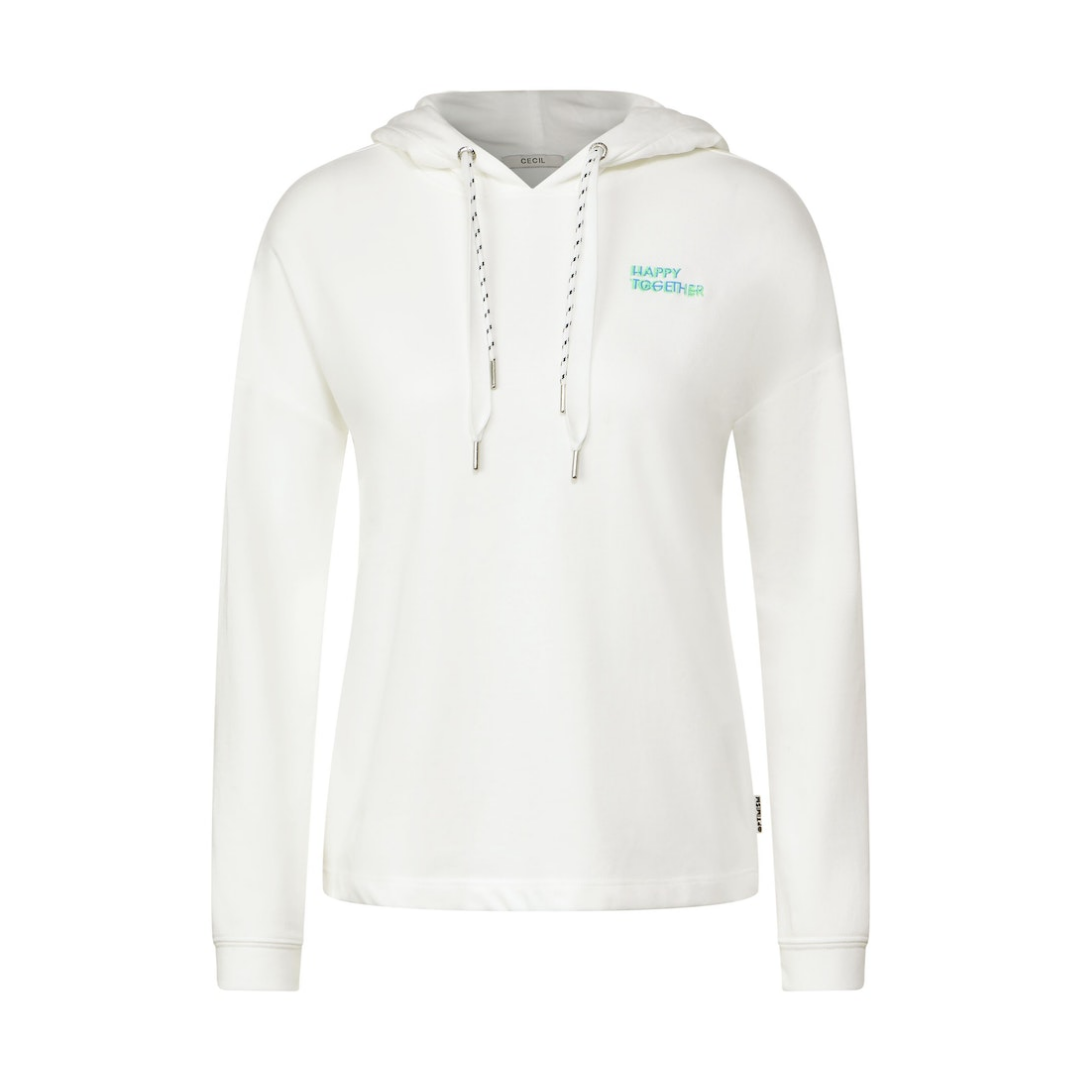 Cecil - Damen Langarmshirt - Weiß - Größe: M - bei Tara-M