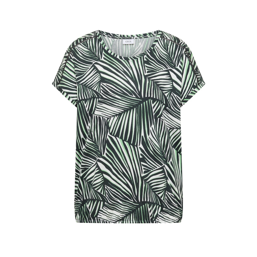 Cecil - Damen T-Shirt - palm breeze green - Größe: XXL - bei Tara-M