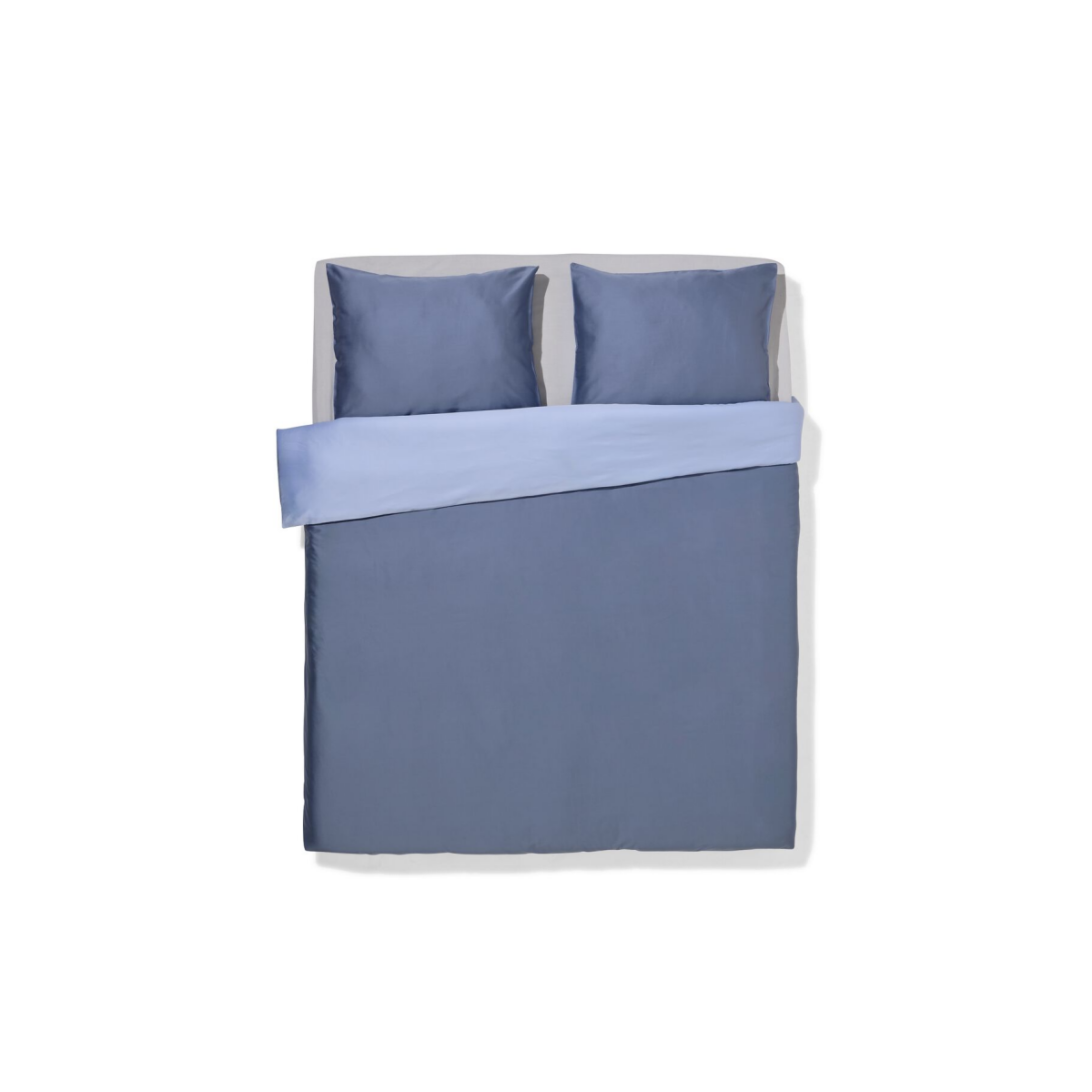 HEMA HEMA Dekbedovertrek 240x200/220cm Satijn Blauw (lichtblauw)