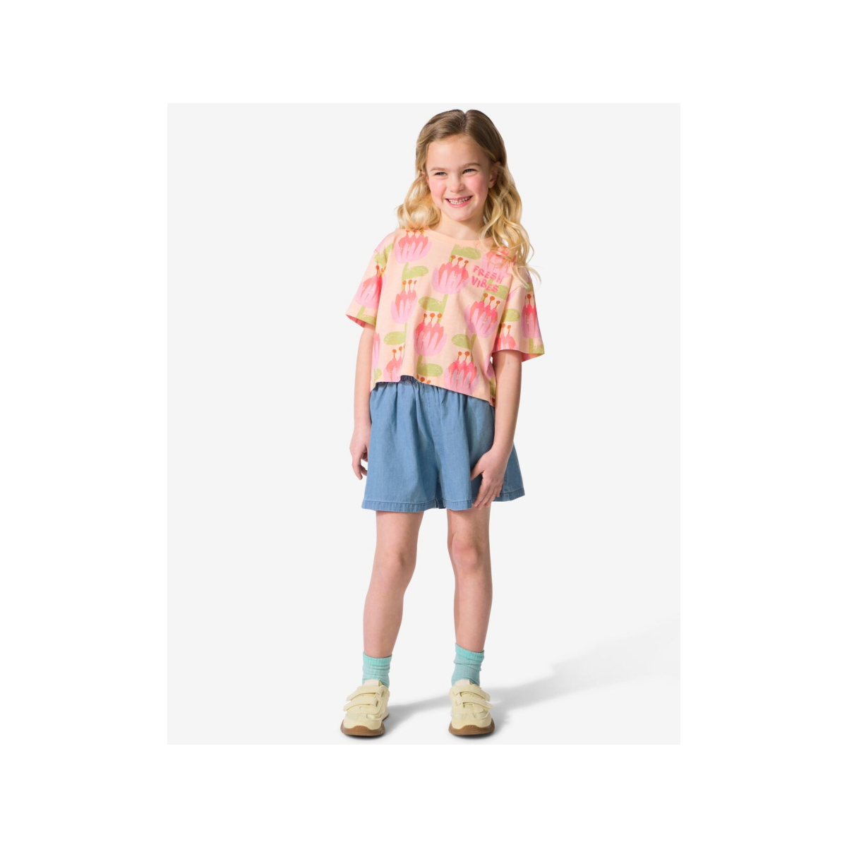 HEMA Kindershort blauw (blauw)