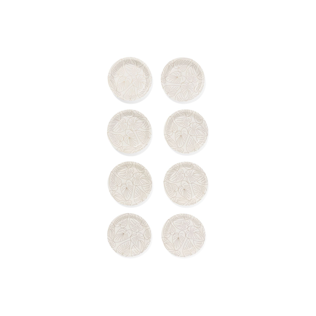 HEMA HEMA Gebaksbordje Botanisch 8 Stuks