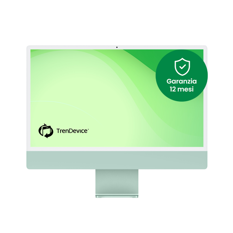iMac (24 pollici, 2021, 4 porte M1 256 GB Verde A 8 GB M1 8 core - GPU 8 core Ricondizionato
