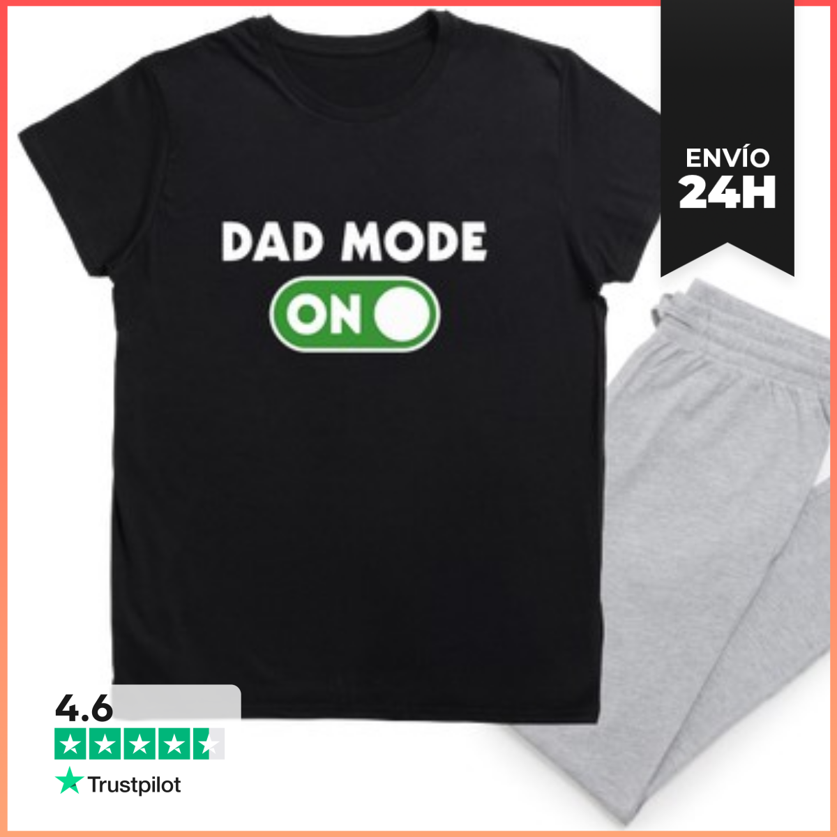 Pijama DAD MODE ON LaTostadora
