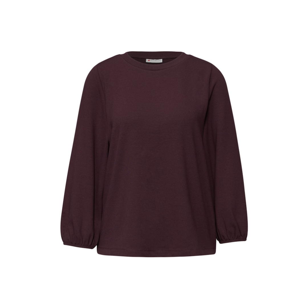 Street One - Damen Langarmshirt - jazz berry - Größe: 42 - bei Tara-M