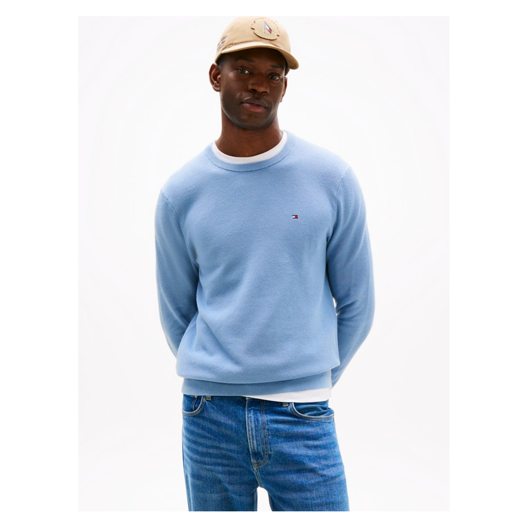 Tommy Hilfiger - Herren Pullover - brisk blue - Größe: S - bei Tara-M