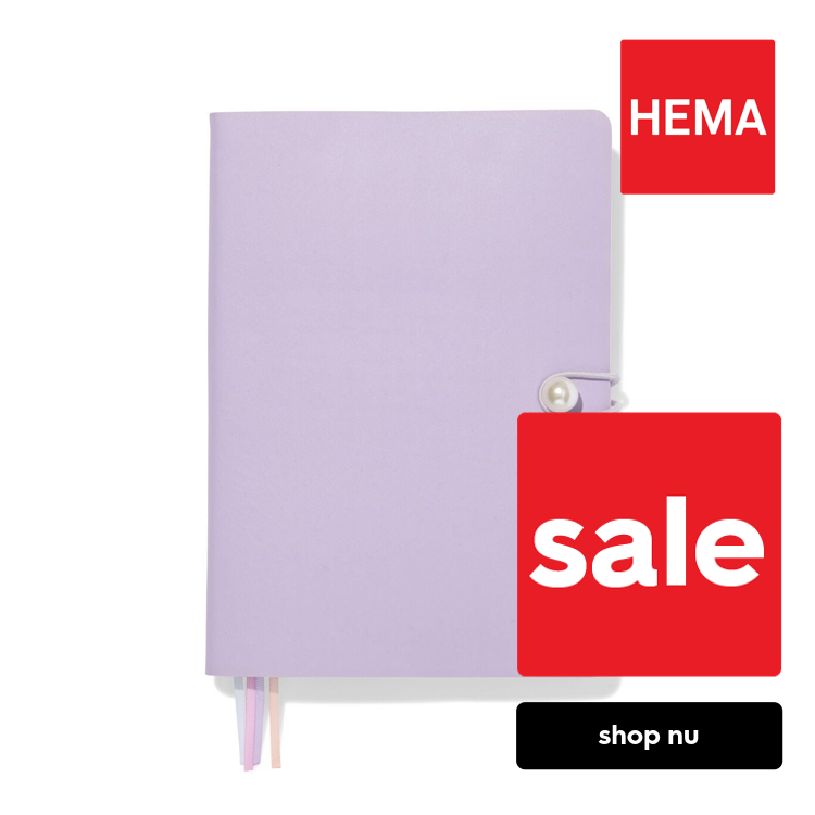 HEMA Notitieboek 21.5x15.5cm gelinieerd immitatieleer