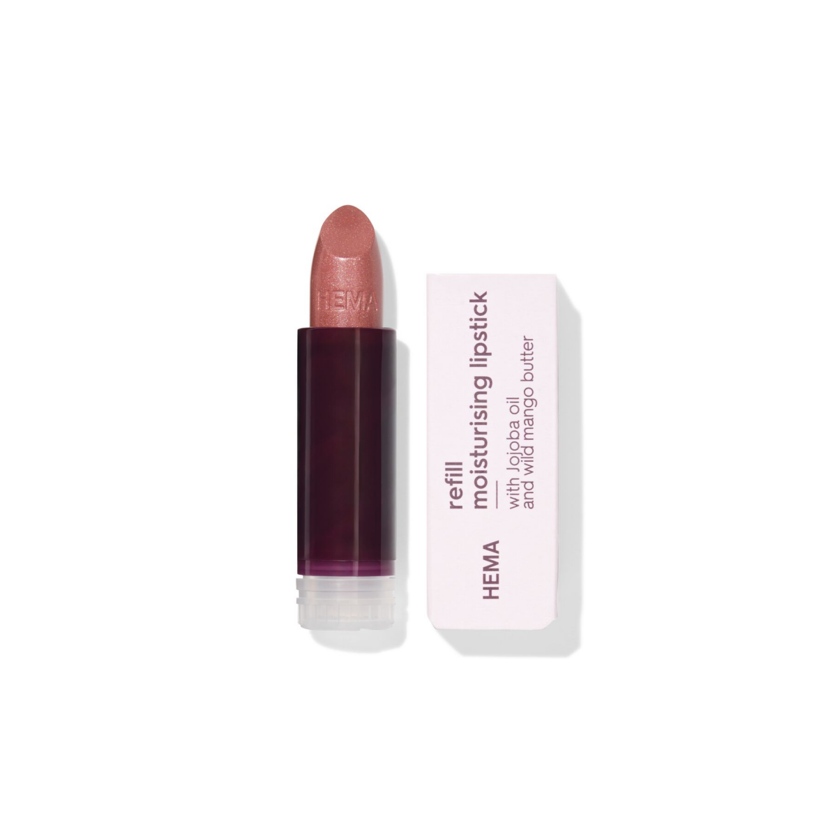 HEMA HEMA Navulling Moisturising Lipstick 26 Wacky Walnut - Satin (lichtbruin)