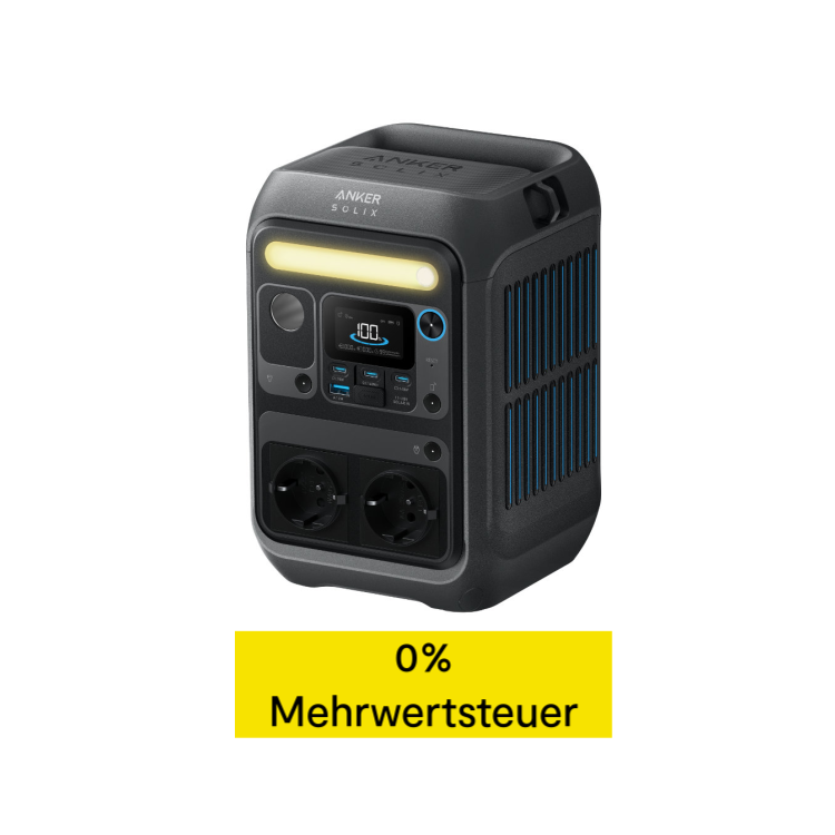 Anker SOLIX C300X (288Wh | 300W) - Tragbare Powerstation - Schwarz